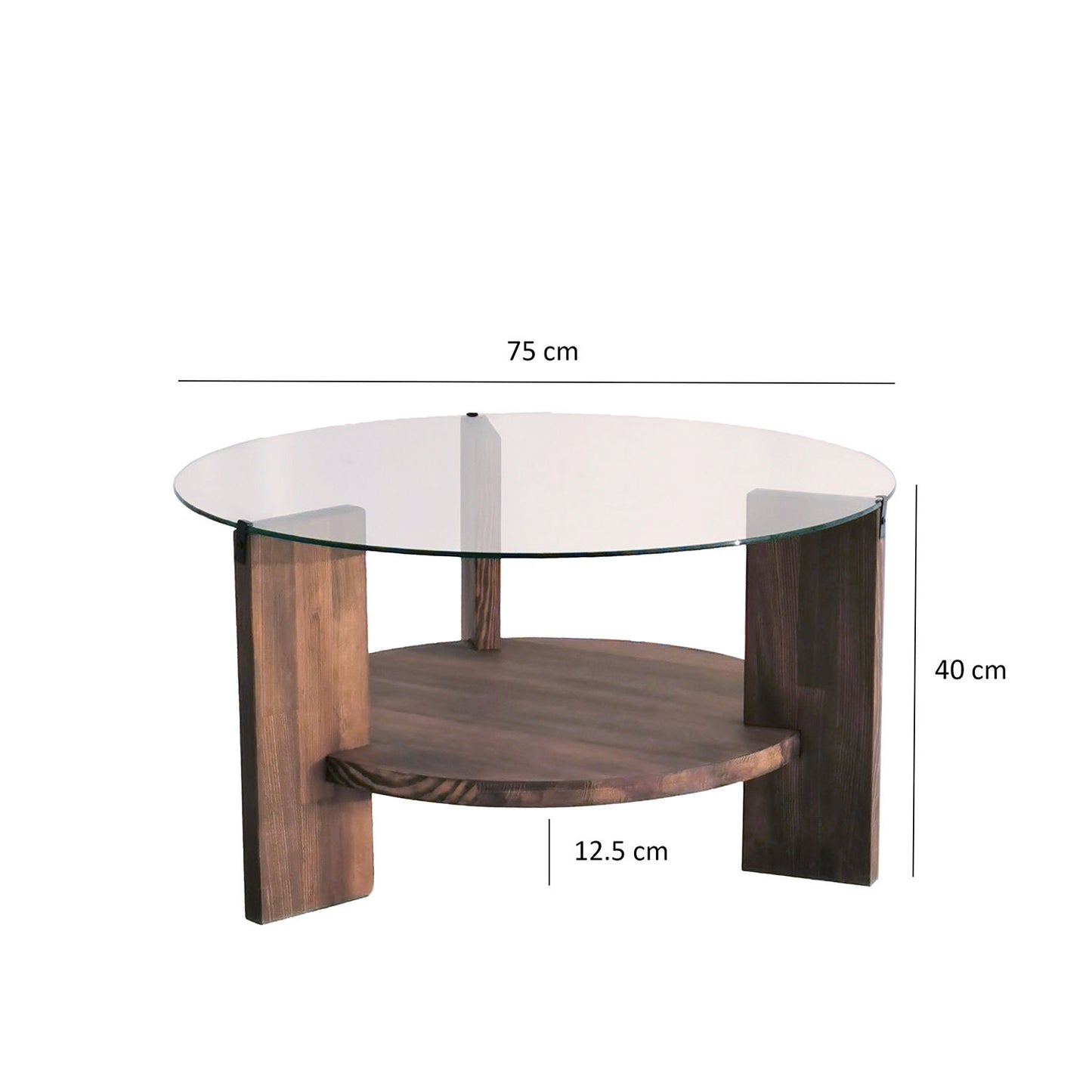 Τραπεζάκι Σαλονιού Καρυδί 75 x 75 x 40 εκ GR552NOS2231