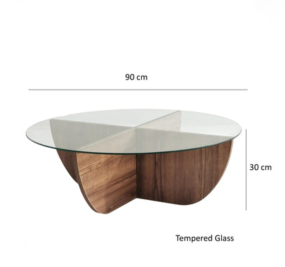 Τραπεζάκι Σαλονιού Καρυδί 90 x 90 x 30 εκ GR552NOS2238