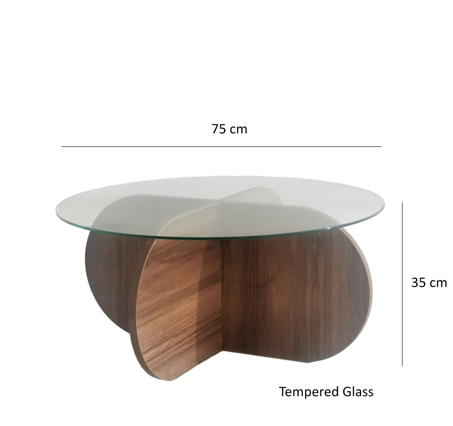 Τραπεζάκι Σαλονιού Καρυδί 75 x 75 x 35 εκ GR552NOS2240