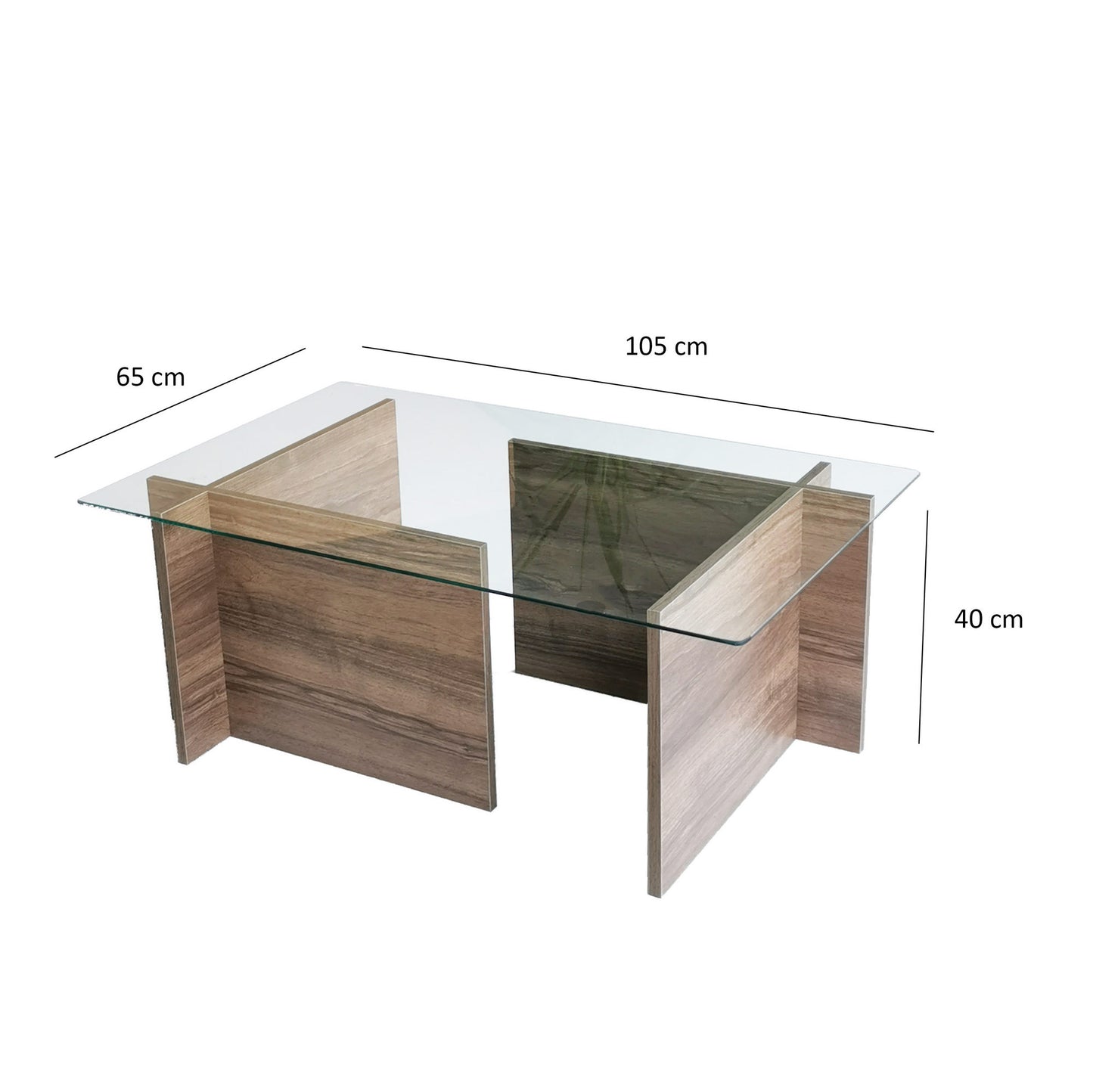 Τραπεζάκι Σαλονιού Καρυδί 105 x 65 x 40 εκ GR552NOS2244