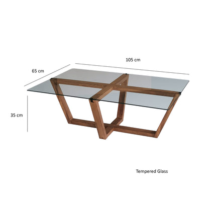 Τραπεζάκι Σαλονιού Καρυδί 105 x 65 x 35 εκ GR552NOS2247