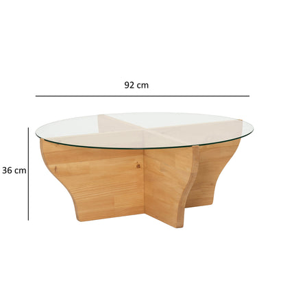 Τραπεζάκι Σαλονιού Teak 92 x 92 x 36 εκ GR552NOS2258