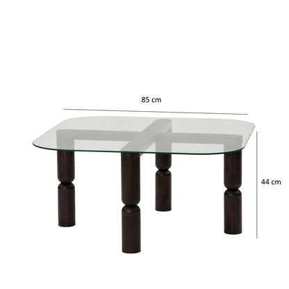 Τραπεζάκι Σαλονιού Ανθρακί 80 x 80 x 40 εκ GR552NOS2266