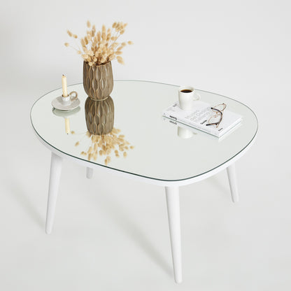 Τραπεζάκι Σαλονιού Λευκό 75 x 55 x 38 εκ GR552NOS2277