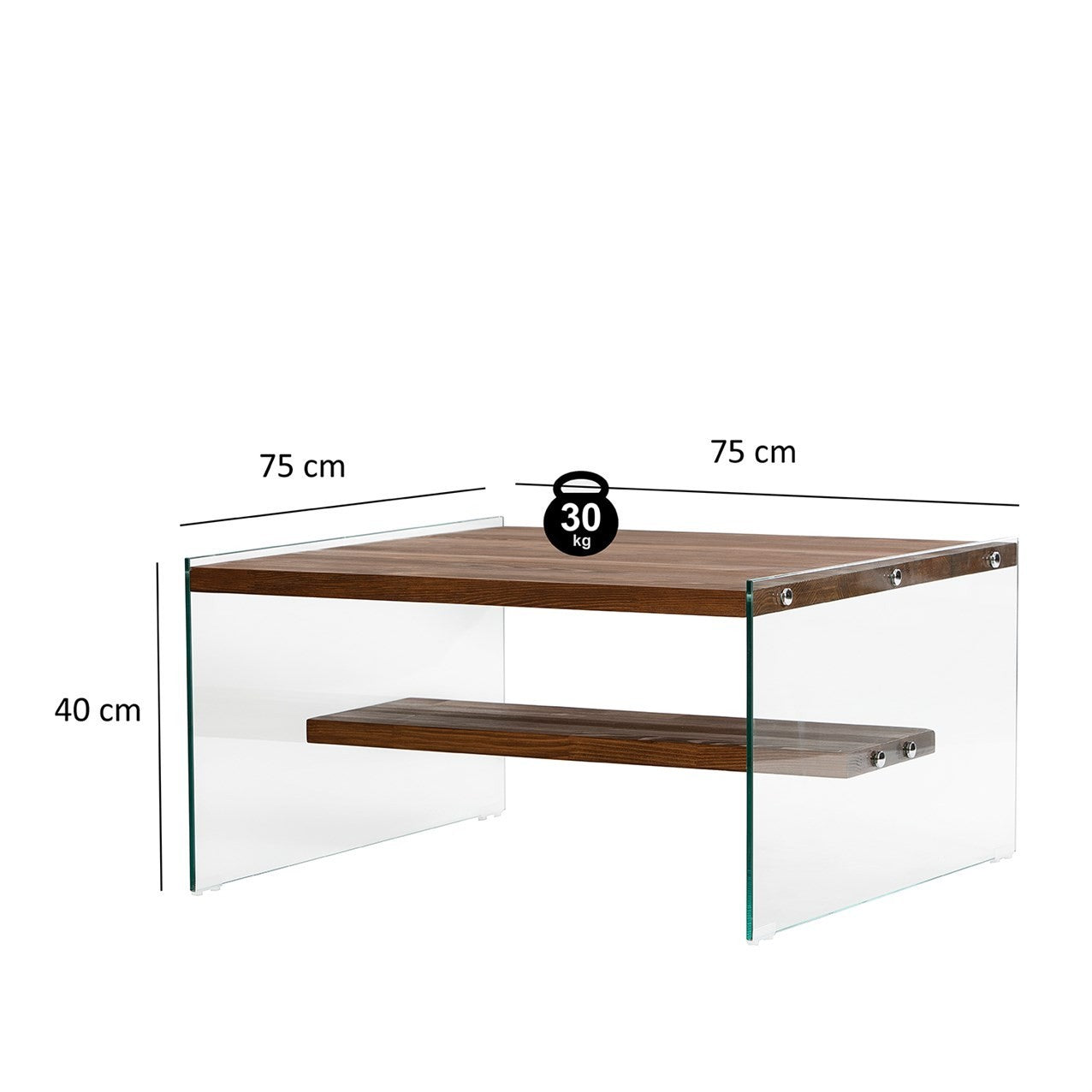 Τραπεζάκι Σαλονιού Φυσικό 75 x 75 x 40 εκ GR552NOS2360