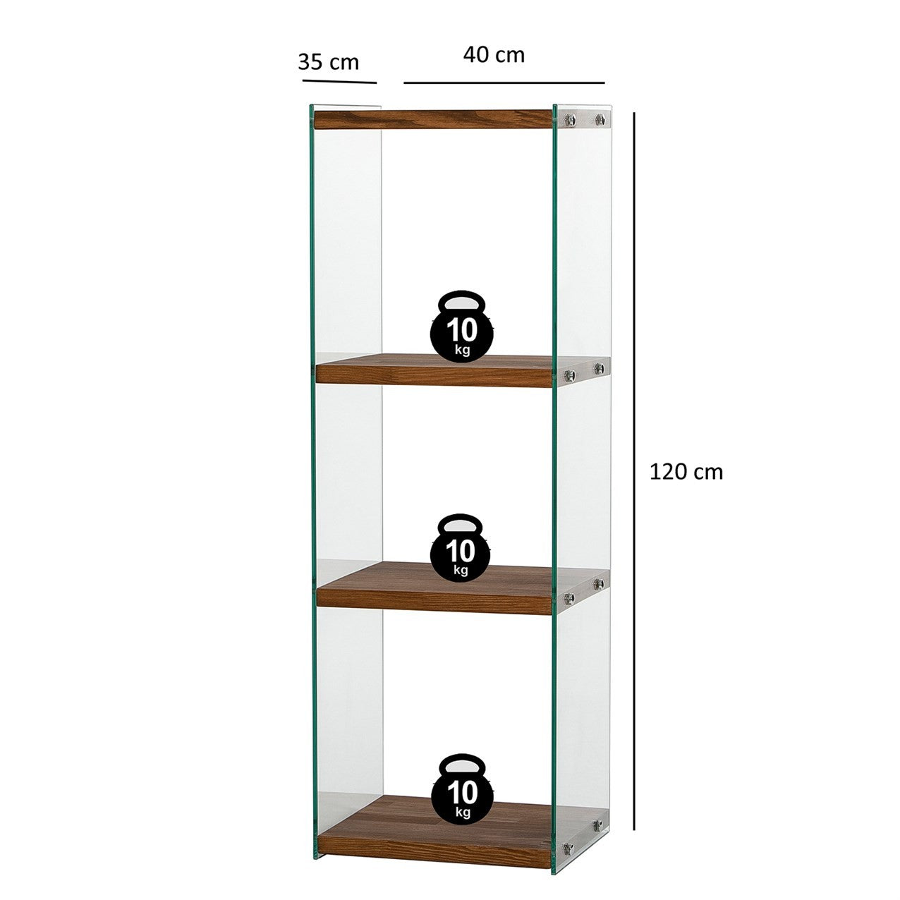 Βιβλιοθήκη 40 × 35 × 120 εκ. Φυσικό GR552NOS2363