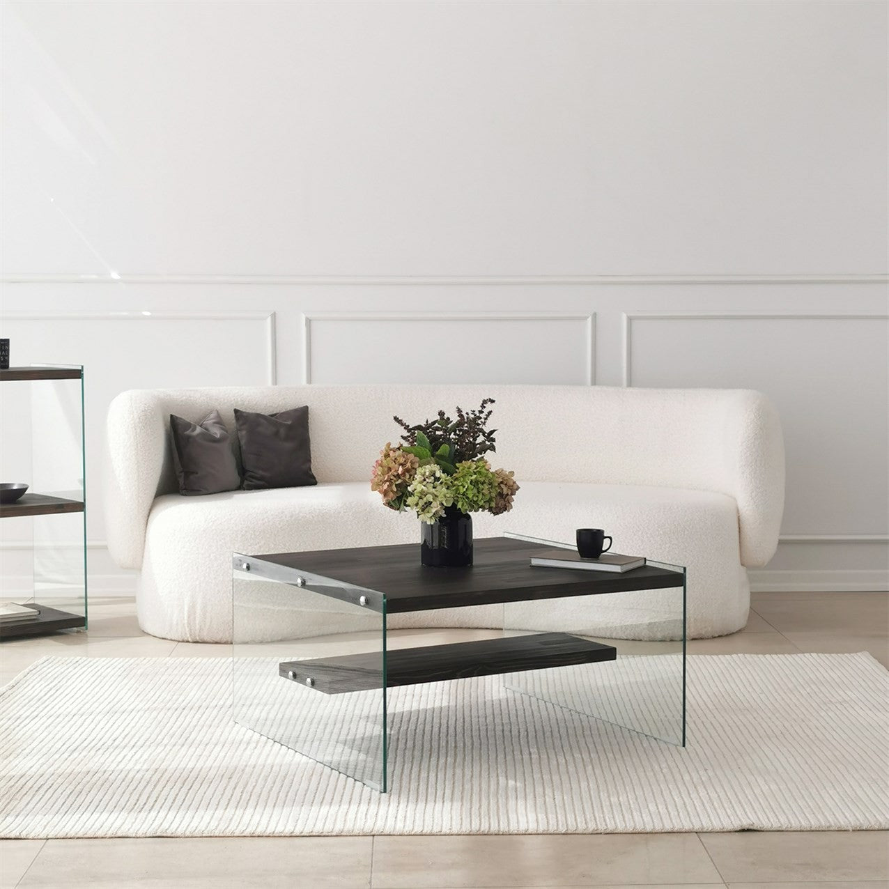 Τραπεζάκι Σαλονιού Ανθρακί 75 x 75 x 40 εκ GR552NOS2364