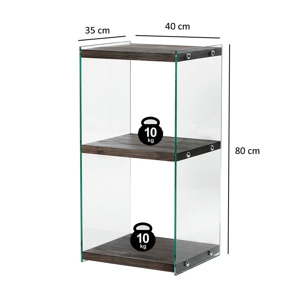 Βιβλιοθήκη 40 × 35 × 80 εκ. Ανθρακί GR552NOS2366