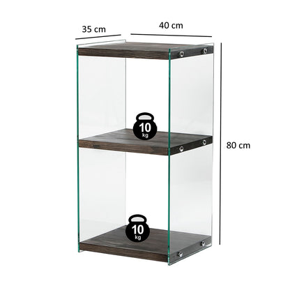 Βιβλιοθήκη 40 × 35 × 80 εκ. Ανθρακί GR552NOS2366