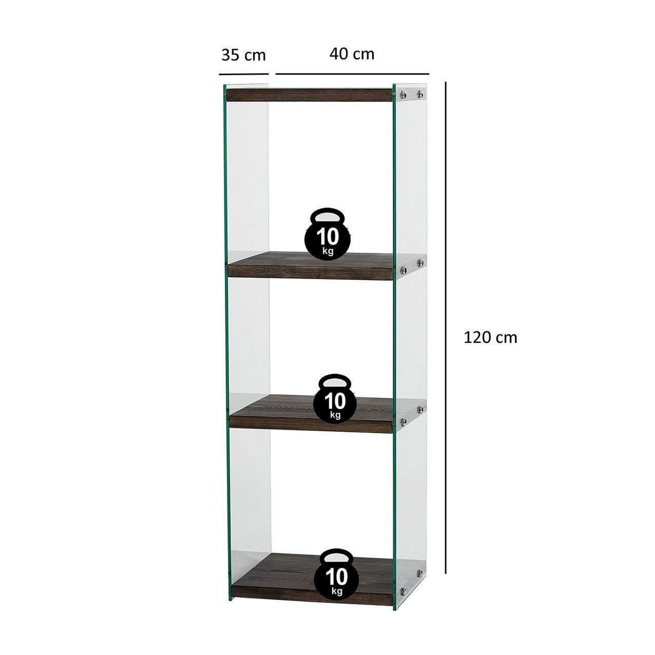 Βιβλιοθήκη 40 × 35 × 120 εκ. Ανθρακί GR552NOS2367