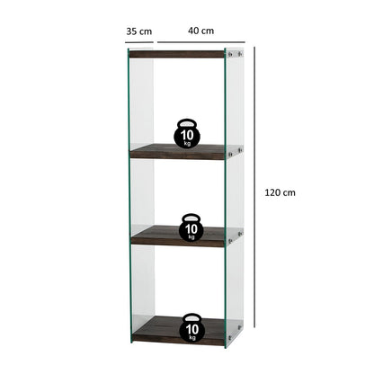 Βιβλιοθήκη 40 × 35 × 120 εκ. Ανθρακί GR552NOS2367
