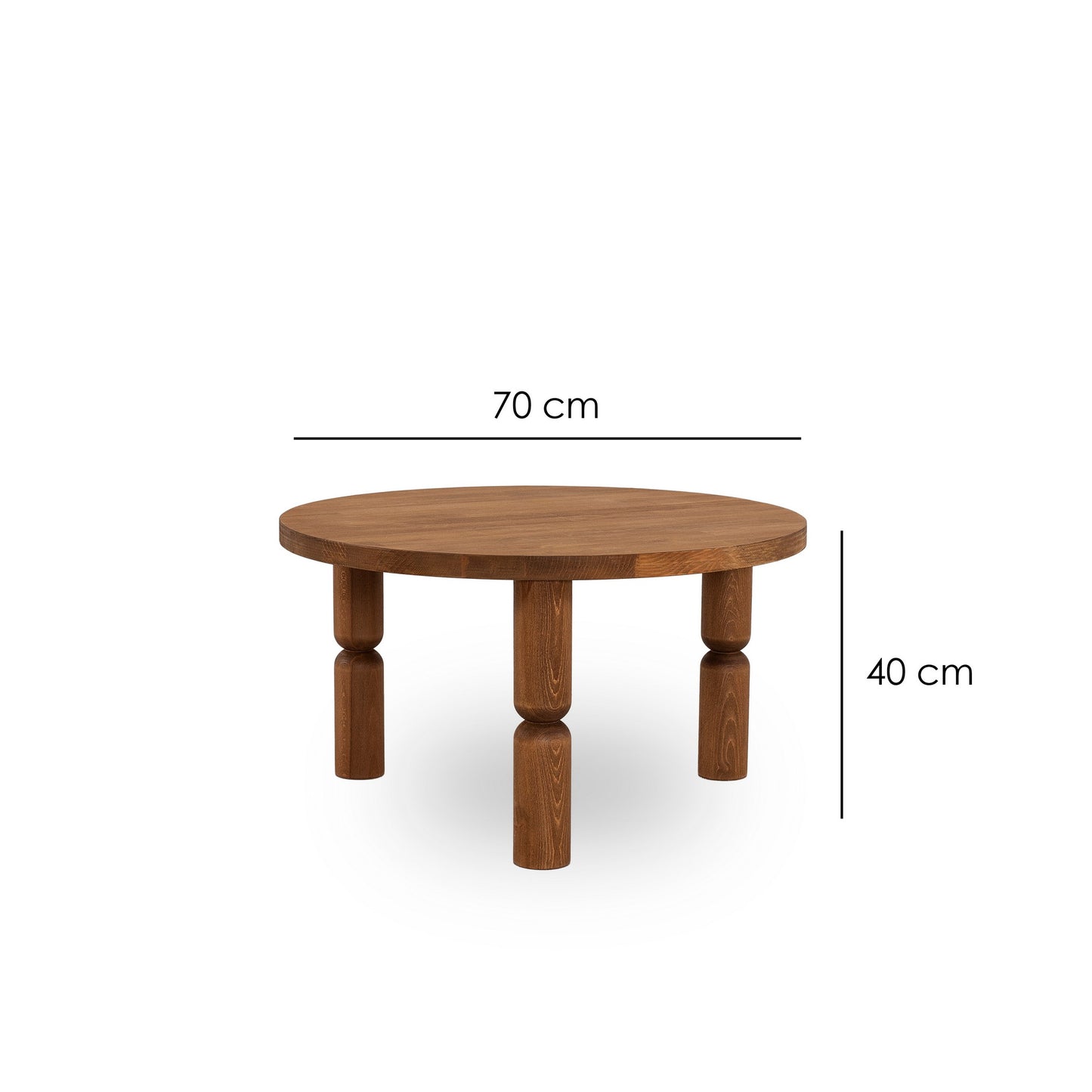 Τραπεζάκι Σαλονιού Καστανιά 70 x 70 x 40 εκ GR552NOS2389