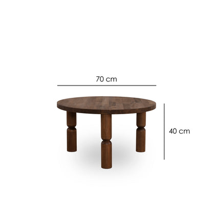 Τραπεζάκι Σαλονιού Καρυδί 70 x 70 x 40 εκ GR552NOS2390