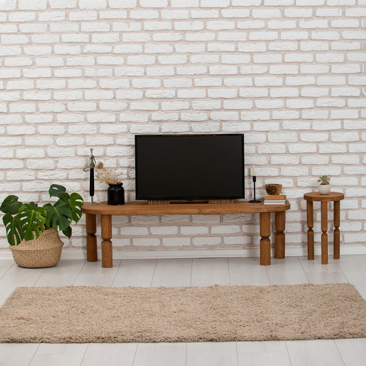 Έπιπλο Τηλεόρασης TV Βάση Σύνθεση Chesnut | 552NOS2391