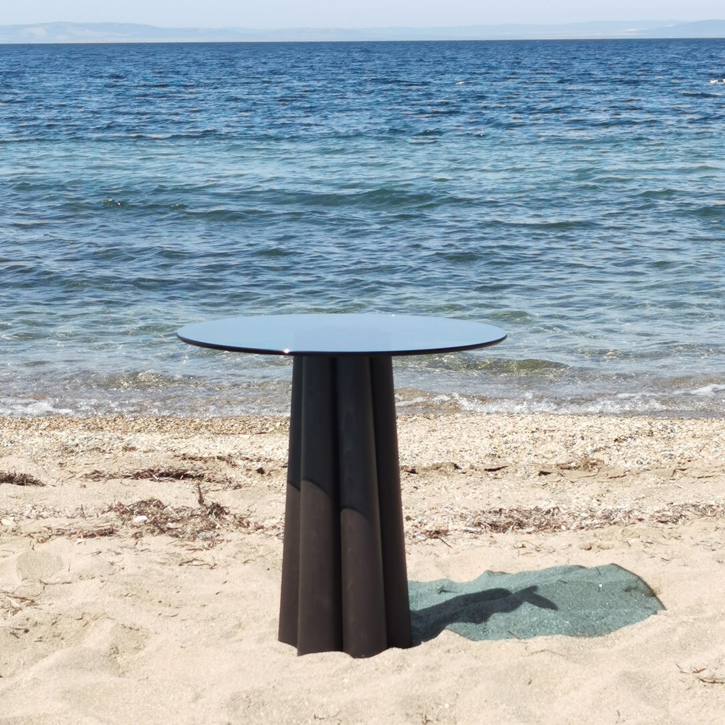 Τραπεζάκι Σαλονιού Μαύρο - Μπλε 50 x 50 x 50 εκ GR552NOS2399