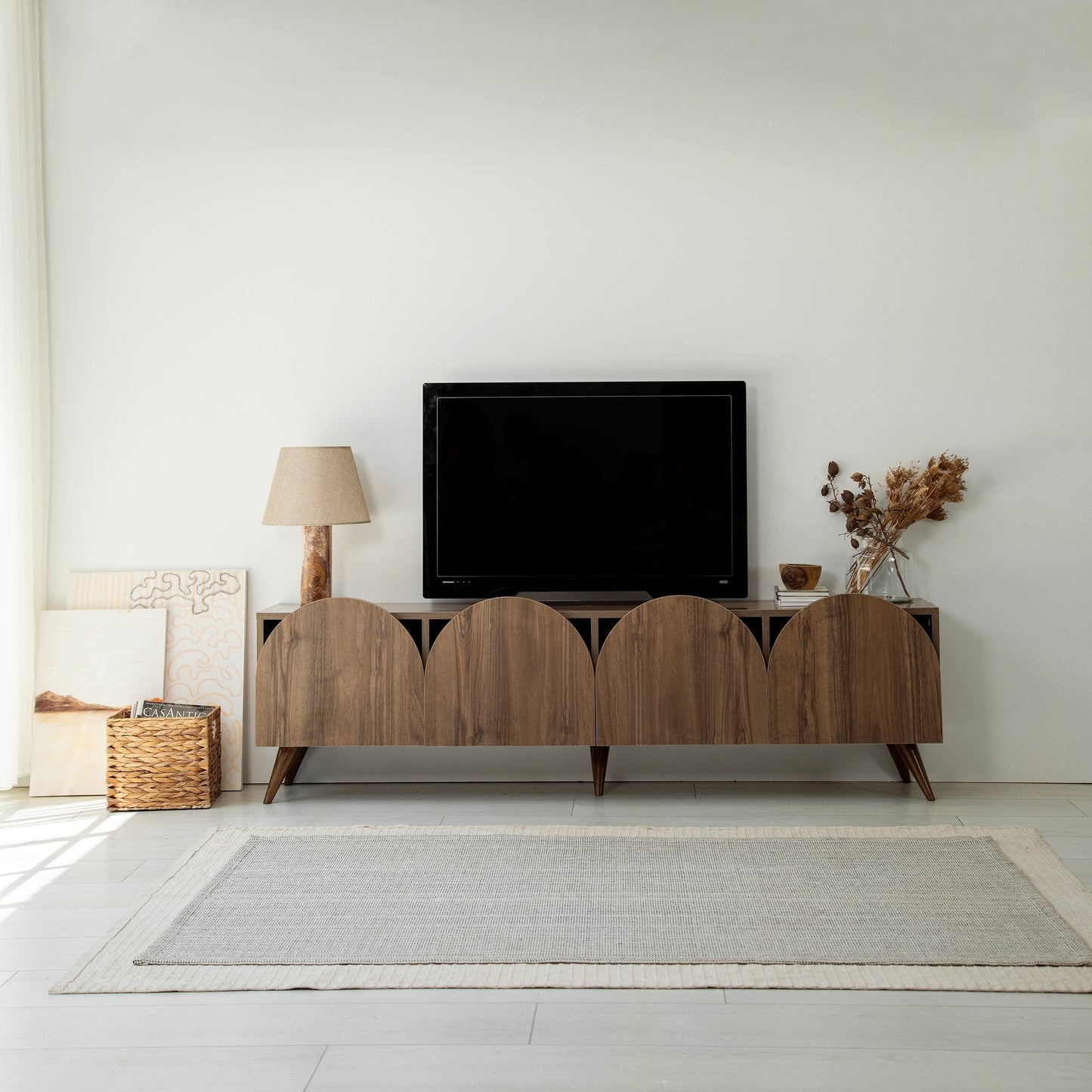 Έπιπλο Τηλεόρασης TV Βάση Σύνθεση Καρυδί | 552NOS2430