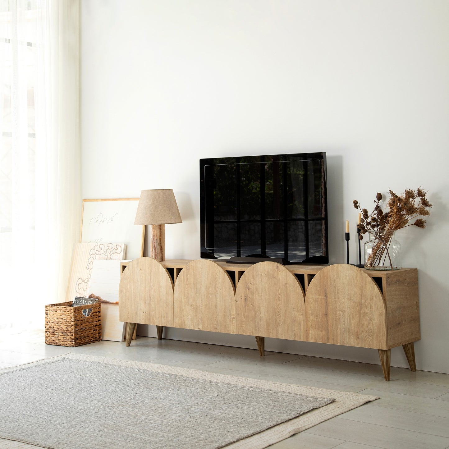 Έπιπλο Τηλεόρασης TV Βάση Σύνθεση Δρυς | 552NOS2432