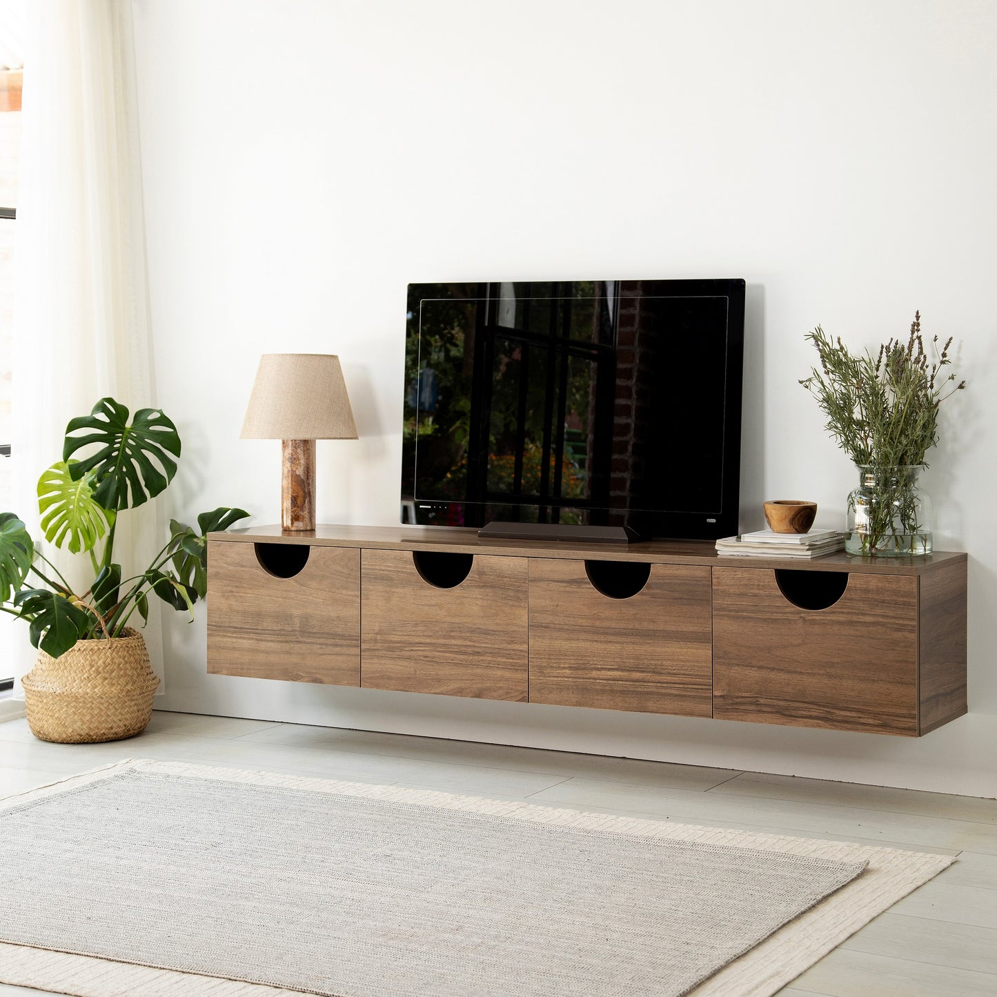 Έπιπλο Τηλεόρασης TV Βάση Σύνθεση Καρυδί | 552NOS2433