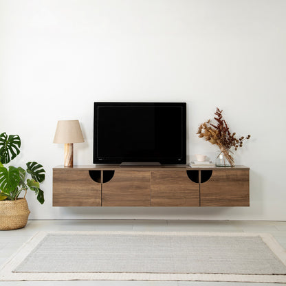 Έπιπλο Τηλεόρασης TV Βάση Σύνθεση Καρυδί | 552NOS2437