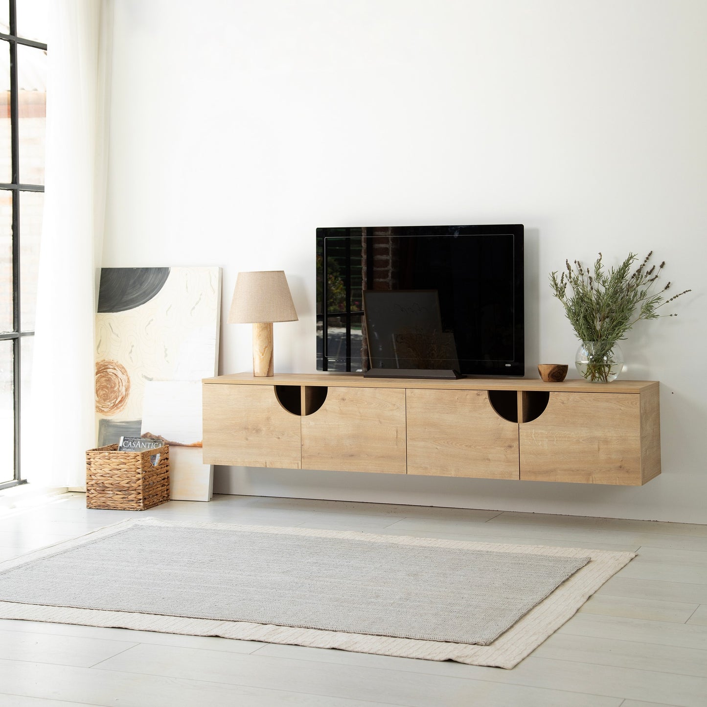 Έπιπλο Τηλεόρασης TV Βάση Σύνθεση Δρυς | 552NOS2439