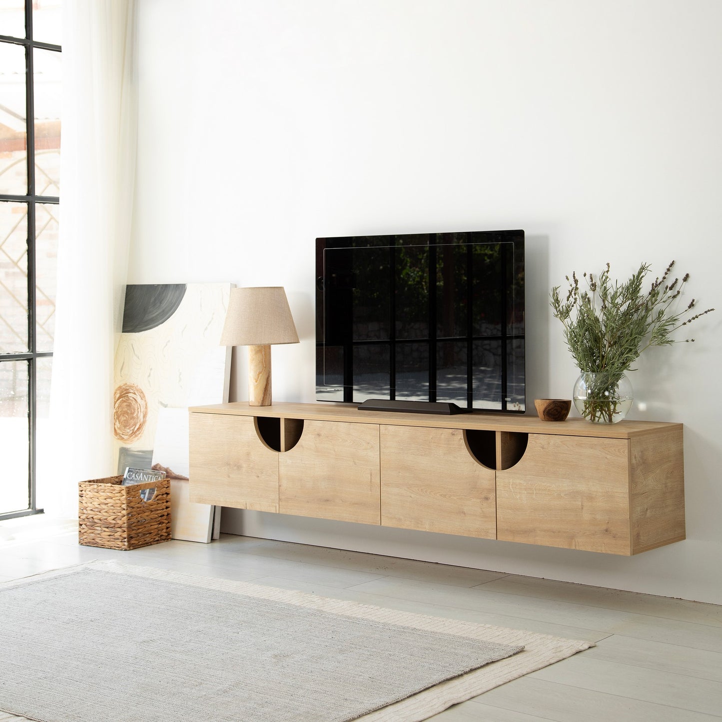 Έπιπλο Τηλεόρασης TV Βάση Σύνθεση Δρυς | 552NOS2439