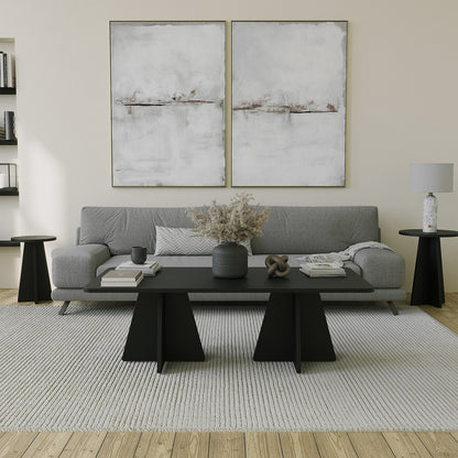 Τραπεζάκι Σαλονιού Μαύρο 120 x 60 x 40 εκ GR552NOS2476