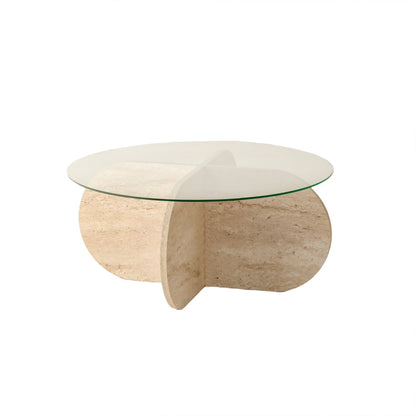 Τραπεζάκι Σαλονιού Travertine 75 εκ GR552NOS2500