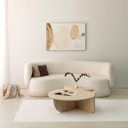 Τραπεζάκι Σαλονιού Travertine 90 εκ GR552NOS2502