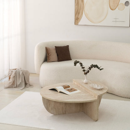 Τραπεζάκι Σαλονιού Travertine 90 εκ GR552NOS2502