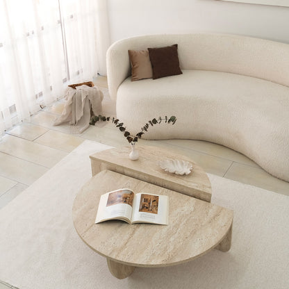 Τραπεζάκι Σαλονιού Travertine 90 εκ GR552NOS2502