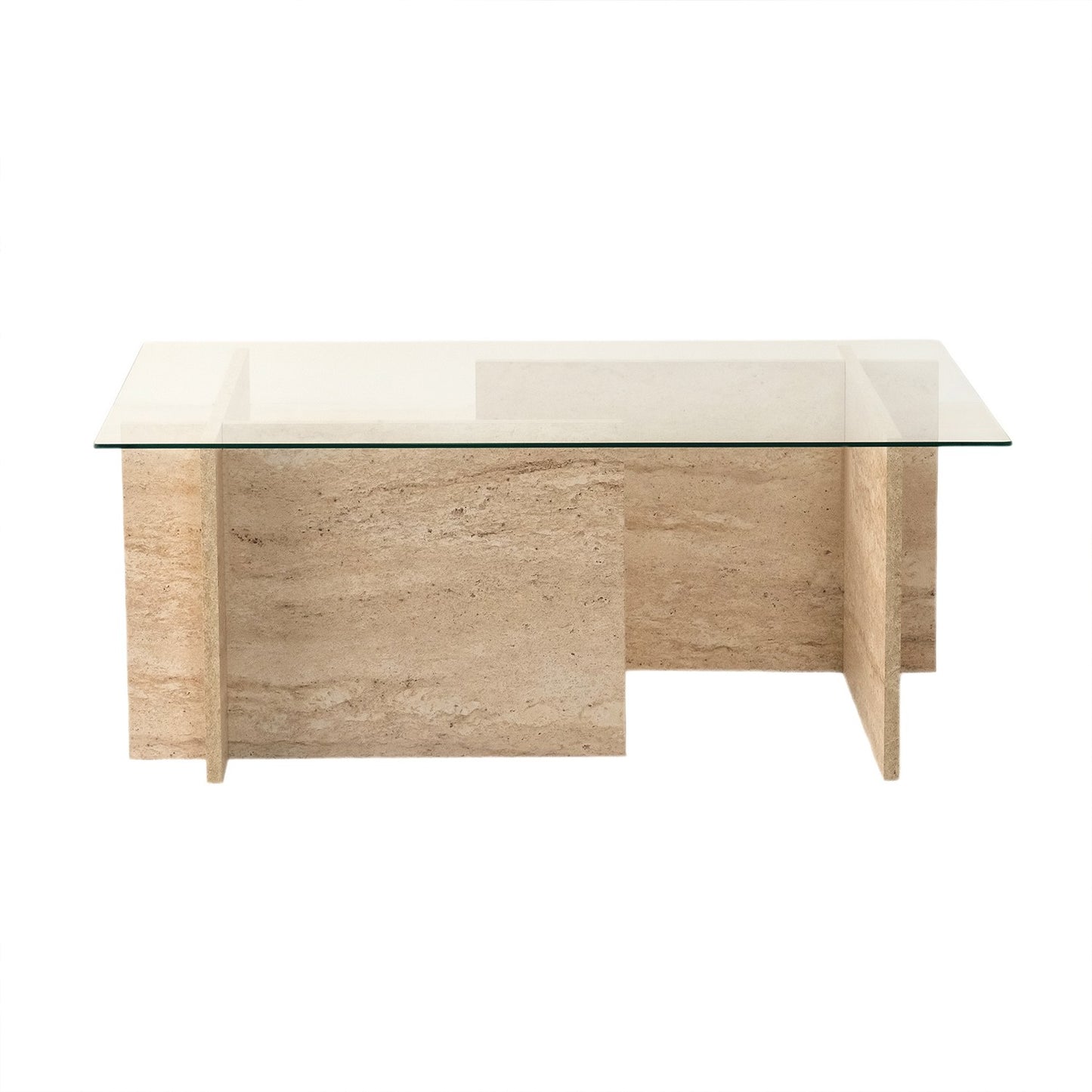 Τραπεζάκι Σαλονιού Travertine 105 x 65 x 40 εκ GR552NOS2504