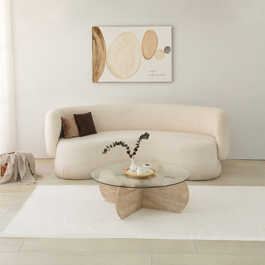 Τραπεζάκι Σαλονιού Travertine 90 εκ GR552NOS2505