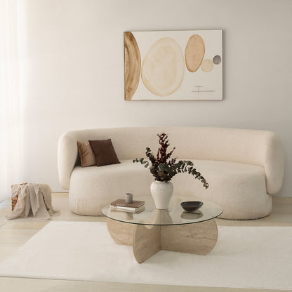 Τραπεζάκι Σαλονιού Travertine 90 εκ GR552NOS2505