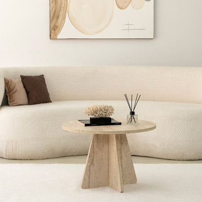 Τραπεζάκι Σαλονιού Travertine 60 εκ GR552NOS2506