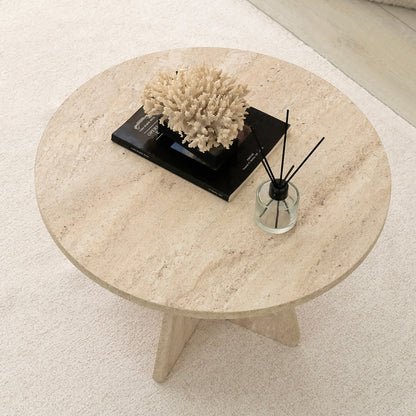 Τραπεζάκι Σαλονιού Travertine 60 εκ GR552NOS2506