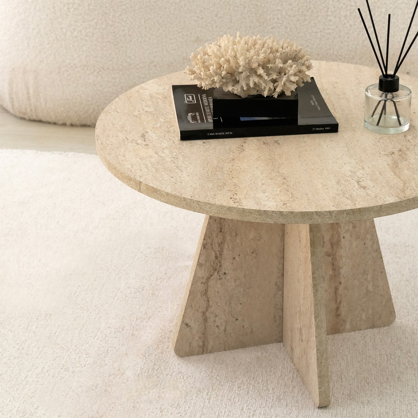 Τραπεζάκι Σαλονιού Travertine 60 εκ GR552NOS2506