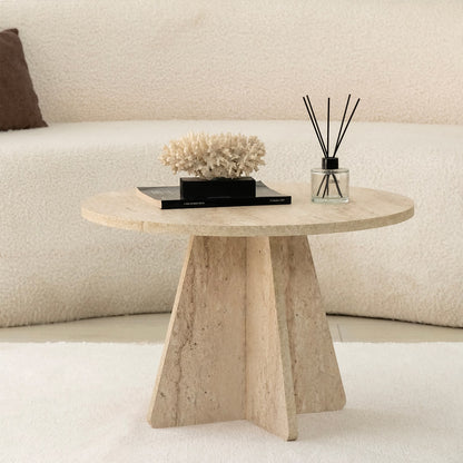 Τραπεζάκι Σαλονιού Travertine 60 εκ GR552NOS2506