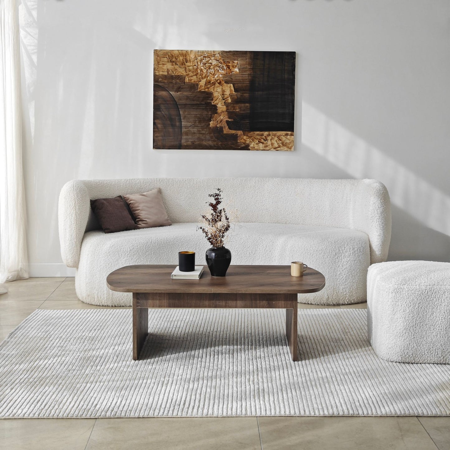 Τραπεζάκι Σαλονιού Καρυδί 105 x 60 x 35 εκ GR552NOS2555