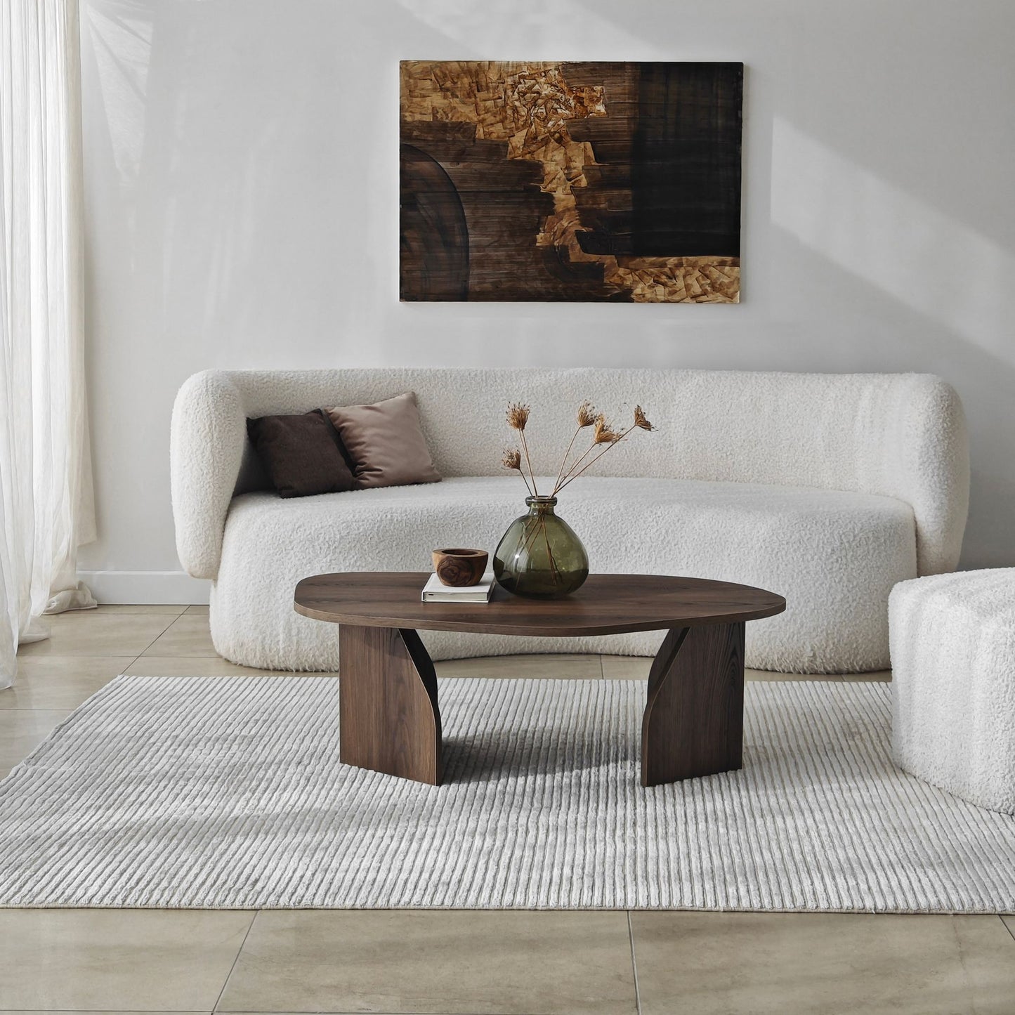 Τραπεζάκι Σαλονιού Καρυδί 100 x 60 x 35 εκ GR552NOS2569