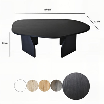 Τραπεζάκι Σαλονιού Μαύρο 100 x 60 x 35 εκ GR552NOS2571