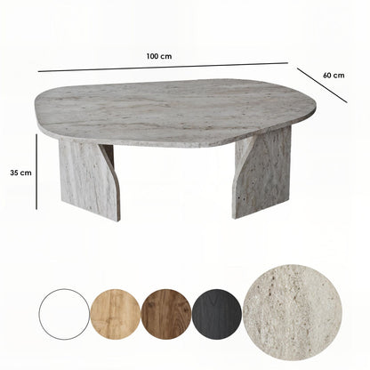 Τραπεζάκι Σαλονιού Travertine 100 x 60 x 35 εκ GR552NOS2572