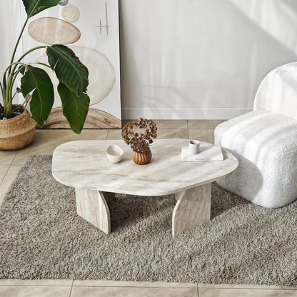 Τραπεζάκι Σαλονιού Travertine 100 x 60 x 35 εκ GR552NOS2572