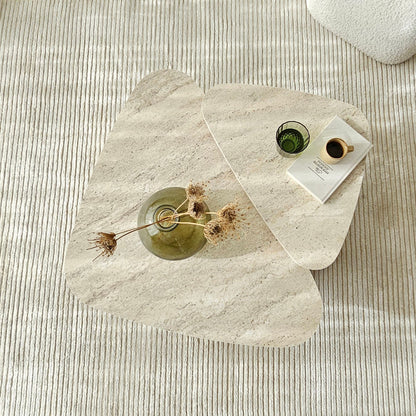 Τραπεζάκι Σαλονιού Set Travertine 90 x 60 x 35 εκ GR552NOS2575