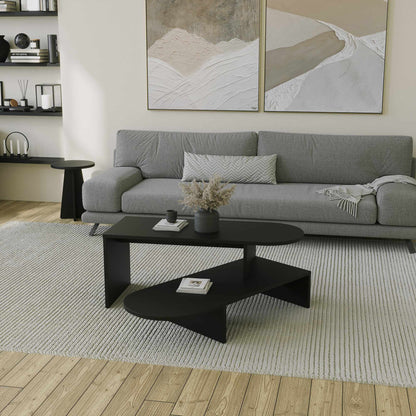 Τραπεζάκι Σαλονιού Set Μαύρο 100 x 40 x 40 εκ GR552NOS2594