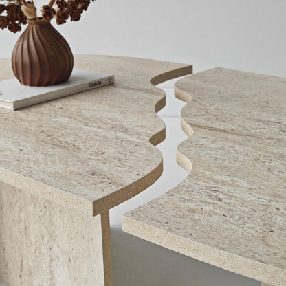 Τραπεζάκι Σαλονιού Travertine 120 x 60 x 38 εκ GR552NOS2598