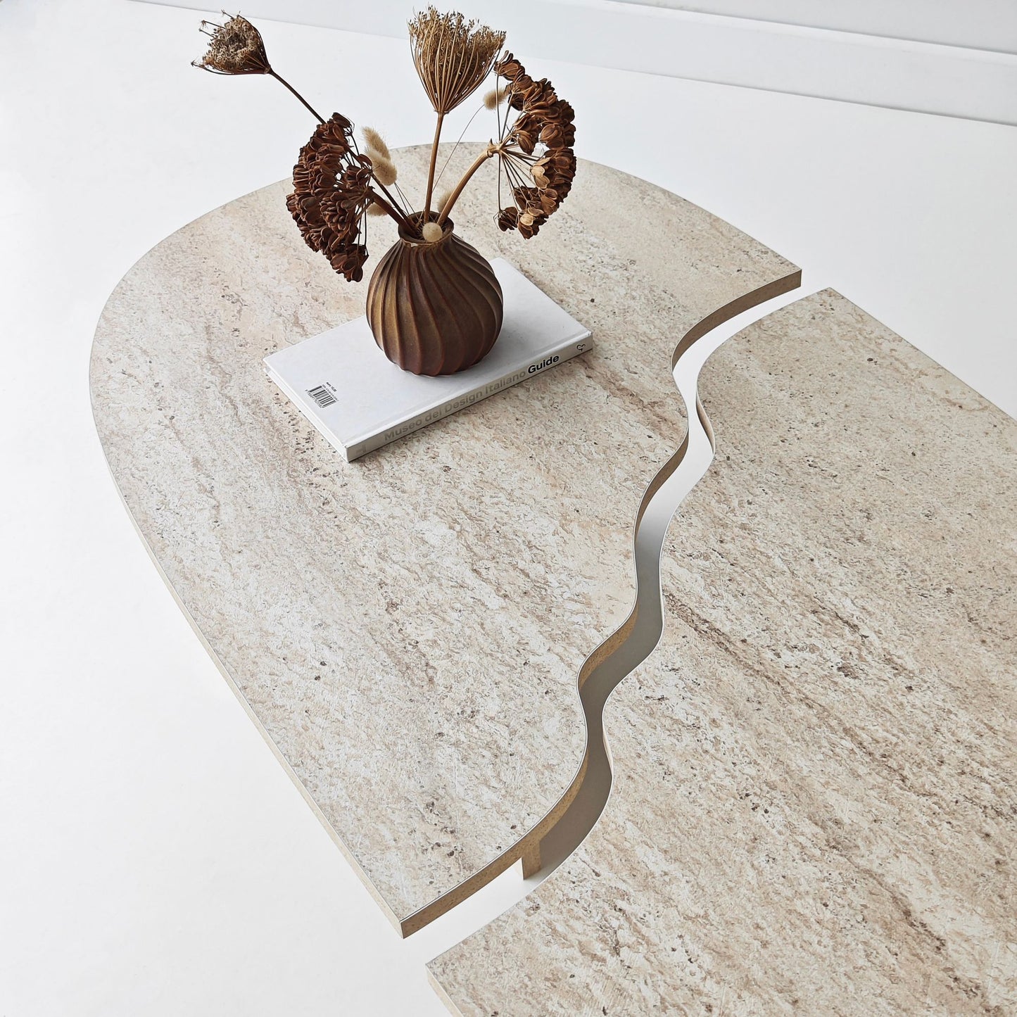 Τραπεζάκι Σαλονιού Travertine 120 x 60 x 38 εκ GR552NOS2598