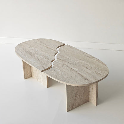 Τραπεζάκι Σαλονιού Travertine 120 x 60 x 38 εκ GR552NOS2598