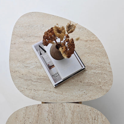Τραπεζάκι Σαλονιού Travertine 125 x 60 x 38 εκ GR552NOS2601