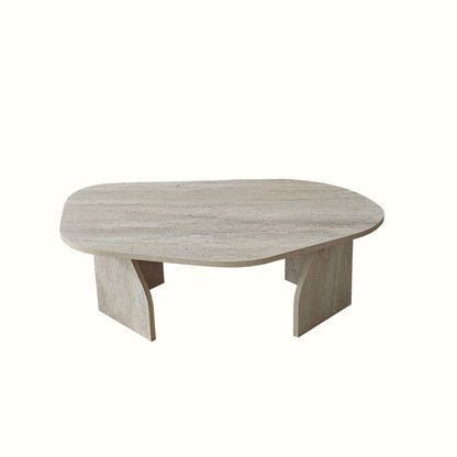 Τραπεζάκι Σαλονιού Travertine - Καπνιστό 100 x 60 x 35 εκ GR552NOS2607