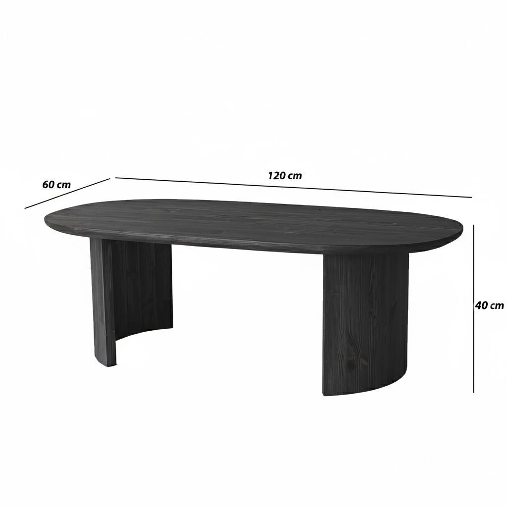 Τραπεζάκι Σαλονιού Ανθρακί 120 x 60 x 40 εκ GR552NOS2611